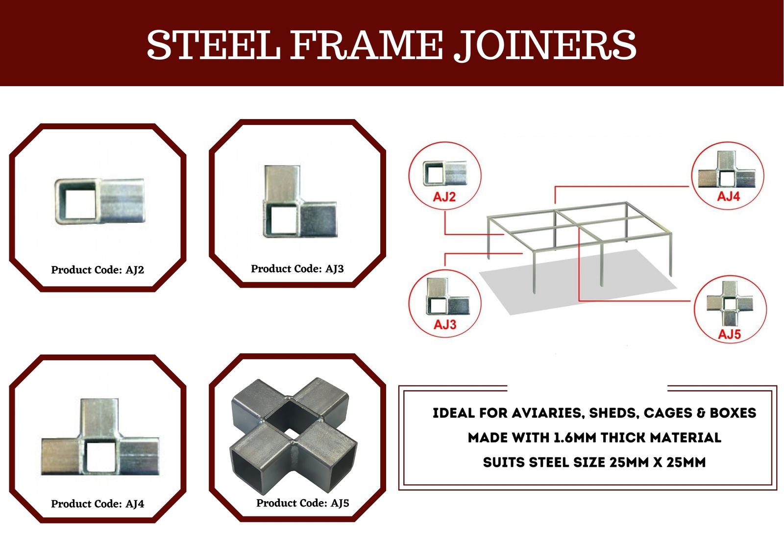 STEEL FRAME JOINERS BosAg Rural